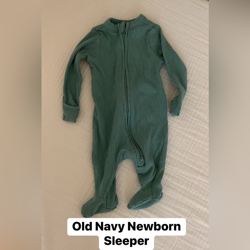 Teal Old Navy Newborn Sleeper